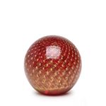 peso-tela-bola-vermelho-com-ouro