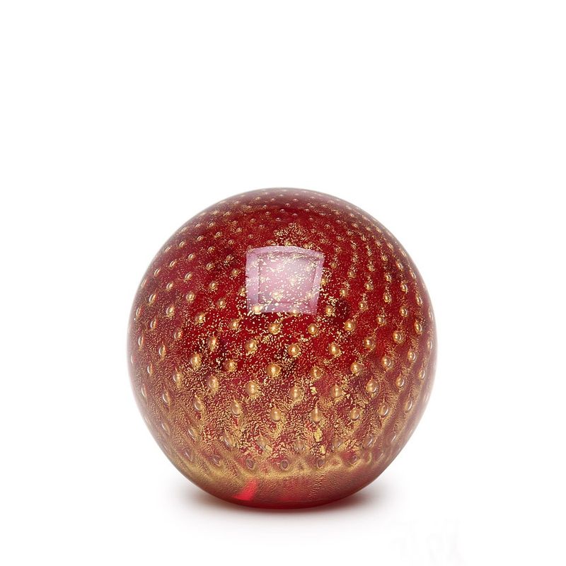 peso-tela-bola-vermelho-com-ouro