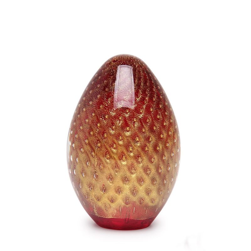 peso-tela-oval-vermelho-com-ouro