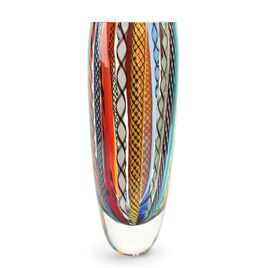 Vaso 72 MS Hippie Murano Cristais Cadoro