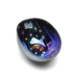 Bowl de Murano Preto Iridescente com Murinas Yalos