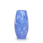 Vaso Oliva P Cacos Azul Murano Cristais Cadoro