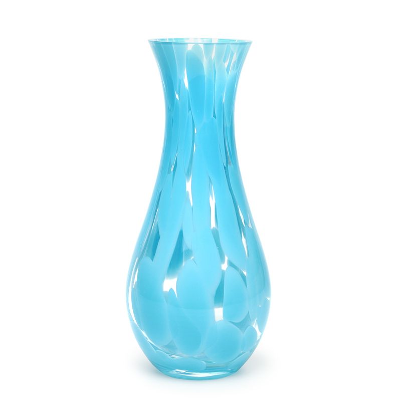 Vaso 83 Cacos Água-marinha Murano Cristais Cadoro