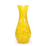 Vaso 83 Cacos Amarelo Murano Cristais Cadoro