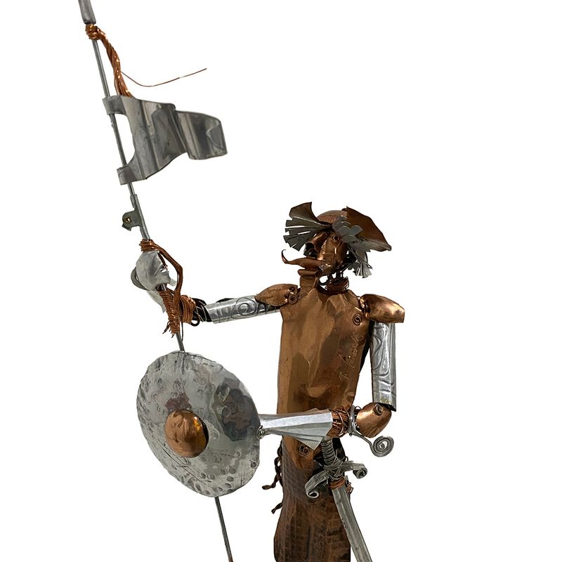 Escultura Dom Quixote em Cobre