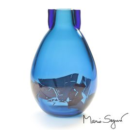 Vaso Azul com Asas Azuis