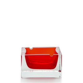Cinzeiro Presidente Vermelho Murano Cristais Cadoro