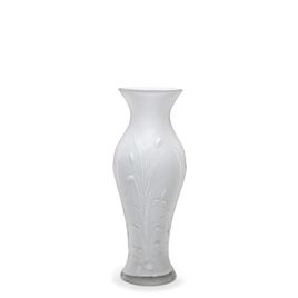 Vaso Nona Branco Leitoso Murano Cristais Cadoro