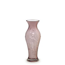 Vaso Nona Roxo Leitoso Murano Cristais Cadoro