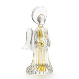 Anjinho Frisado Âmbar Murano Cristais Cadoro