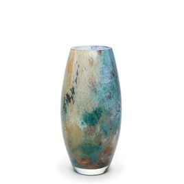 Vaso Oliva P Planeta Terra Murano Cristais Cadoro